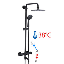 Load image into Gallery viewer, GAPPO shower system Black Bathroom shower set bath Mixers Waterfall thermostatic shower mixer Tap wall mounted Bathtub Faucet