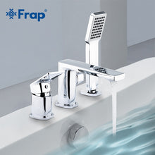Load image into Gallery viewer, Frap Three-piece Bathtub Faucet Bathroom Shower Faucet Bath Shower Set Waterfall Bath Sink Faucet Water Mixer Taps F1134/F1146